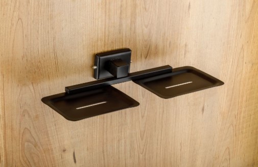 Eagle EB-807 Double Soap Dish Bathroom Accessory for Home, Hotel and Apartment Washrooms, Elegant and Practical Dual Soap Holder for Organized Everyday Use, Decor and Value 
